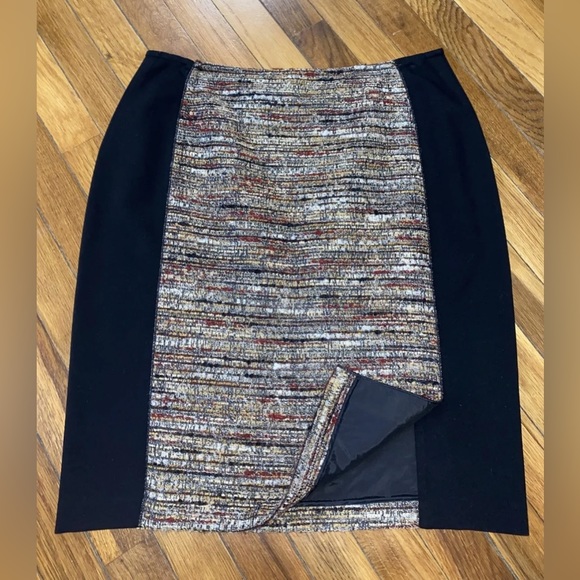 NWT $348 Lafayette 148 NY Nordstrom Eccentric Tweed Boucle Pencil Skirt 12 P - Picture 8 of 9